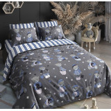 КПБ LUXOR Поплин Тинейджер диз. Мишки синий (1,5-сп) 3533