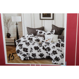 КПБ Пандора А+В сатин простынь на резинке (Семейный) №15