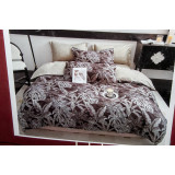 КПБ Пандора А+В сатин простынь на резинке (2-х сп) №10