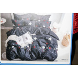 КПБ MILAN TEXTILE Нежная ночь сатин (ЕВРО простынь на резинке) 257229-6