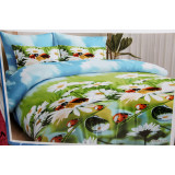 КПБ MILAN TEXTILE Нежная ночь сатин (2,0 сп простынь на резинке) 207067-10