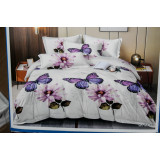 КПБ MILAN TEXTILE Нежная ночь сатин (2,0 сп простынь на резинке) 257152-11