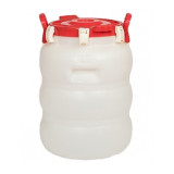 Бочка 40л герметичная с широким горлом белая 4022 УЦЕНКА!!!