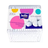 Ватные палочки Bella Cоtton 200шт квадр упак *48  3706