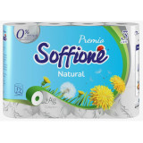 Туалетная бумага SOFFIONE Premio 3слоя 12 рулонов Natural (белая)*4  0280