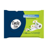 Влажная туалетная бумага Emily Style РАСТВОРЯЮЩАЯСЯ 30шт*35  6078