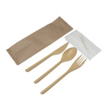 Набор столовый приборов 5 Крафт (вилка, ложка стол, нож, зуб, салф)*300 ПОС55724