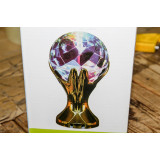 Шар светящийся на подставке в руках (20см) золото УЦЕНКА !!!