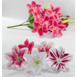 Букет цветов искусств. №522 D=15см (7 цветков) L55см  (уп.120 цена за уп!)