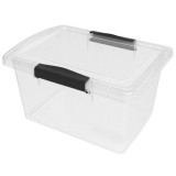 Ящик для хранения Keeplex с защелками 2,5л 21,5*16*11,5см*12 прозр кристалл 7643 УЦЕНКА!!!!