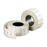 Этикет-лента 21,5х12мм D52 Белая с красной полосой (прод по 5)*200 ТДМ12451 9682