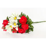 Букет цветов искусств. №1159 D=8см (12 цветков) L 55см (уп. 10 Цена за уп!)