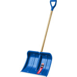 Лопата снеговая ЗУБР АЛЯСКА 490 мм пластиковый ковш деревянный черенок 5219