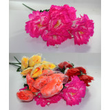 Букет цветов искусств. №1176 D=16см (7 цветков) L 75см (уп. 20 Цена за уп!)