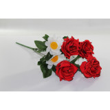 Букет цветов искусств. №1239 D=6см (7 цветков) L 55см (уп. 20 Цена за уп!)