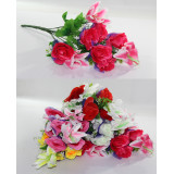 Букет цветов искусств. №1240 D=7см (10 цветков) L 50см (уп. 20 Цена за уп!)