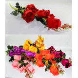 Букет цветов искусств. №1321 D=8см (7 цветков) L60см  (уп.10 цена за уп!)