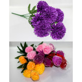 Букет цветов искусств. №1317 D=15см (7 цветков) L 60см (уп. 20 Цена за уп!)