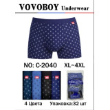 Боксерки муж. Vovoboy С-2040 (XL-4XL) пр. по 16