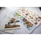 Полотенце кух. махра 35х75  железная петелька (прод по 20)