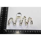 Краб металл KP-7036 *12 серебро