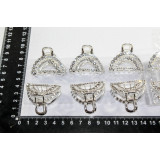 Краб мини металл GC-72 (прод по 12) серебро