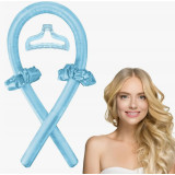 Набор для прически КР-7047 (краб+ 2 резинки+бигуди) голубой