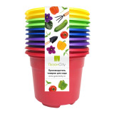 Набор горшков COLOR 10,5*8 разноцвет (уп 10шт)*30 3996