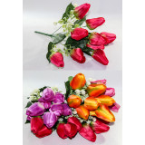 Букет цветов искусств. ТЮЛЬПАНЫ D=5см (9 цветков) L 40см (уп. 1 Цена за уп!)