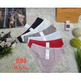 Плавки жен (M-XL) (прод по 3) 592 черный