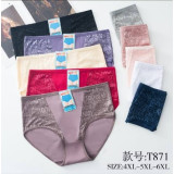 Плавки жен (4XL-6XL) (прод по 6) Т-871 черный