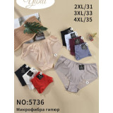 Плавки жен (2XL-4XL) (прод по 3) 5736 красные