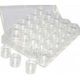 Контейнер для бисера и мелочей 16*13,5*3,5см набор 30 баночек