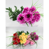 Букет цветов искусств. №702 D=12см (9цветков) L 55см (уп. 20 Цена за уп!)