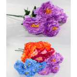 Букет цветов искусств. №707 D=10см (5 цветков) L50см  (уп.40 цена за уп!)