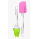 Приборы кухонные 2шт сил: лопатка 24см и кисточка 21см 78г цв микс 16170-GB0-1 6049