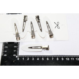 Зажим KP-7070 (прод по 6) белый