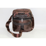 Сумка муж 4095 (22*20) коричневая