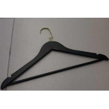 Вешалка дерево черная золото R-04B