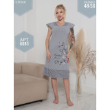 Сорочка жен. Мальвина (48-50-56-58) (прод. по 5) Серая 6083