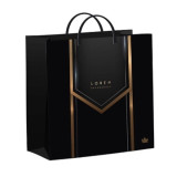 Подарочный пакет из мягкого пластика 24х26+10см Черный бэкграунд ПОД62789 1770