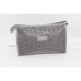 Косметичка жен Леопард (23х15) серая