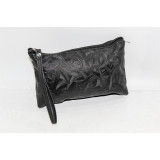 Косметичка жен 103-5 (21х16) Листья черный