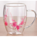 Кружка с двойным дном с пером 250мл 5046-1-31 0031