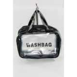 Косметичка силикон сетка (20х30) черная