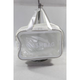 Косметичка силикон сетка (20х30) белая