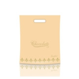 Пакет с вырубной ручкой  30*37 Шоколад бежевый (прод по 25)*500