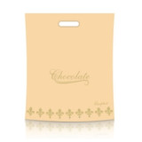 Пакет с вырубной ручкой  40*47 Шоколад  бежевый (прод.по 25)*600