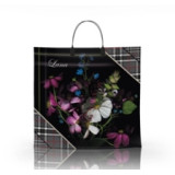 Пакет с пластиковой ручкой  36*34 Лана (прод.по 10)*100