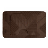Набор ковриков д/ванной AQUA-PRIME CROSS LOOP (50х80/40х50см) 2254 коричн 2236